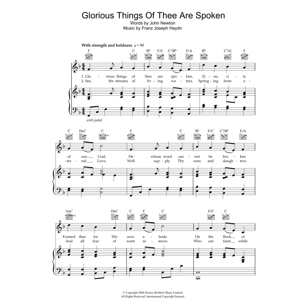 Glorious Things Of Thee Are Spoken