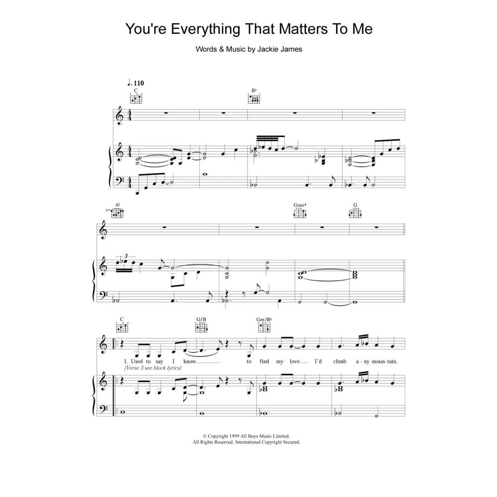 You're Everything That Matters To Me