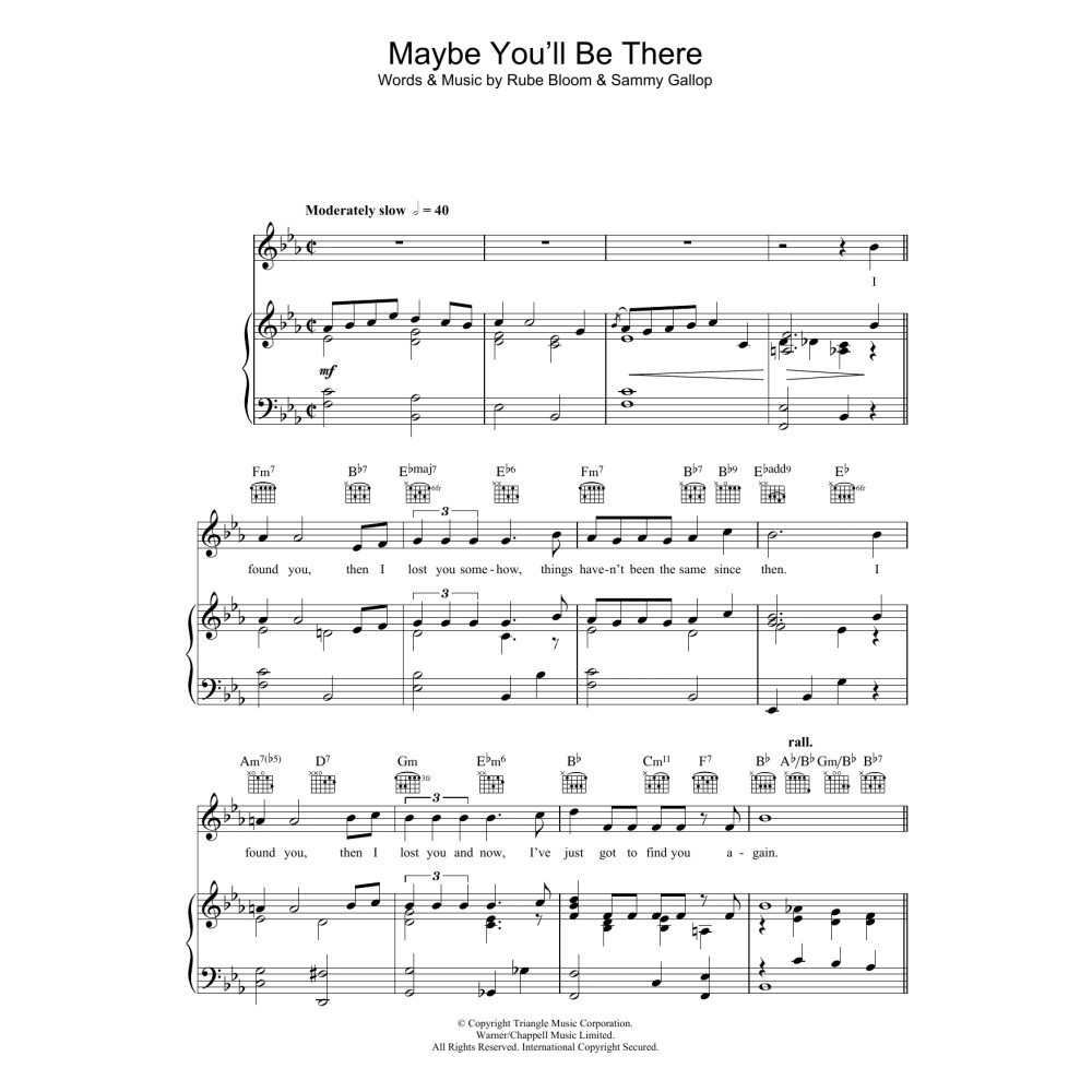 Maybe You'll Be There