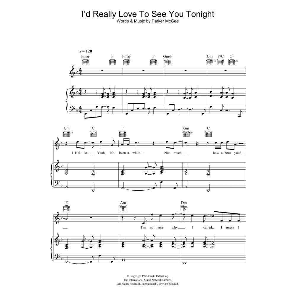 I'd Really Love To See You Tonight