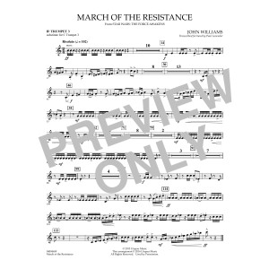 March of the Resistance - Bb Trumpet 1 (sub. C Tpt. 1 - - Bb Trumpet 3 (sub. C Tpt. 3)