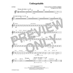 Unforgettable (arr. Mac Huff) - Guitar