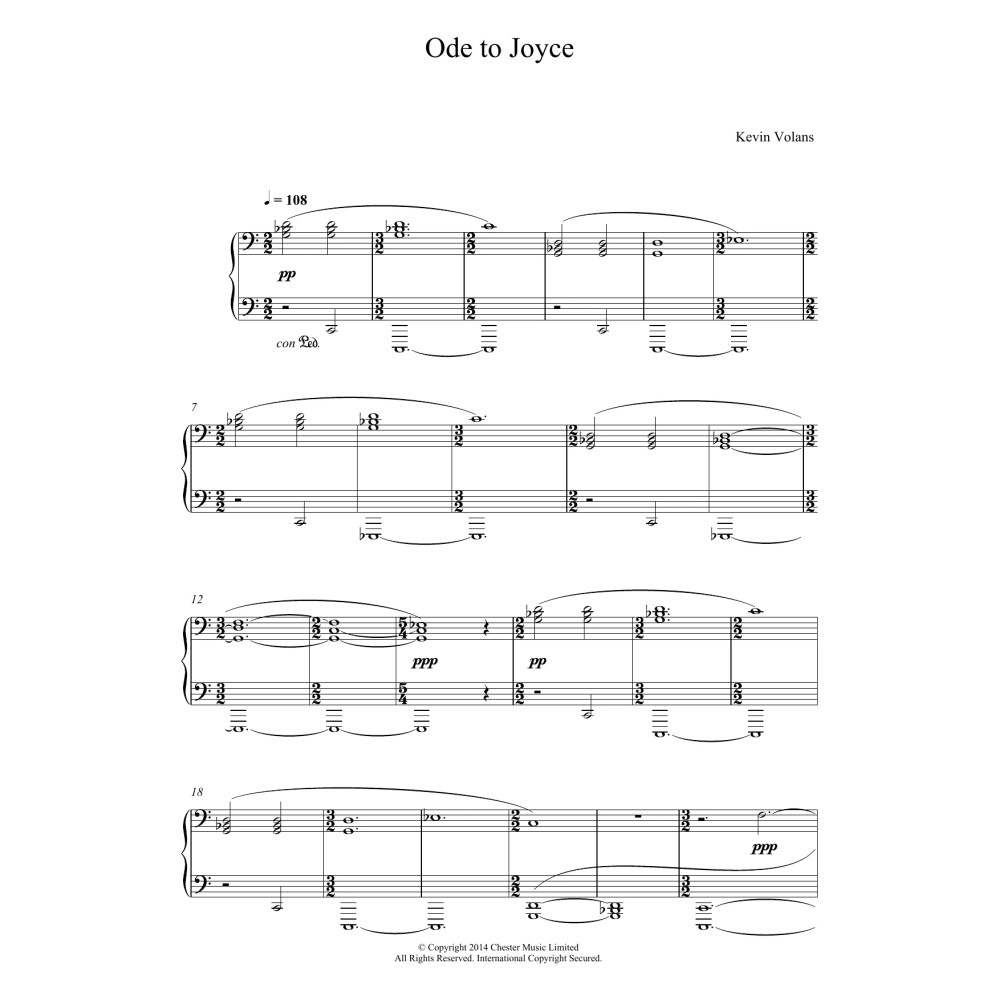 Ode To Joyce (From 'Pint Sized Piano Pieces')