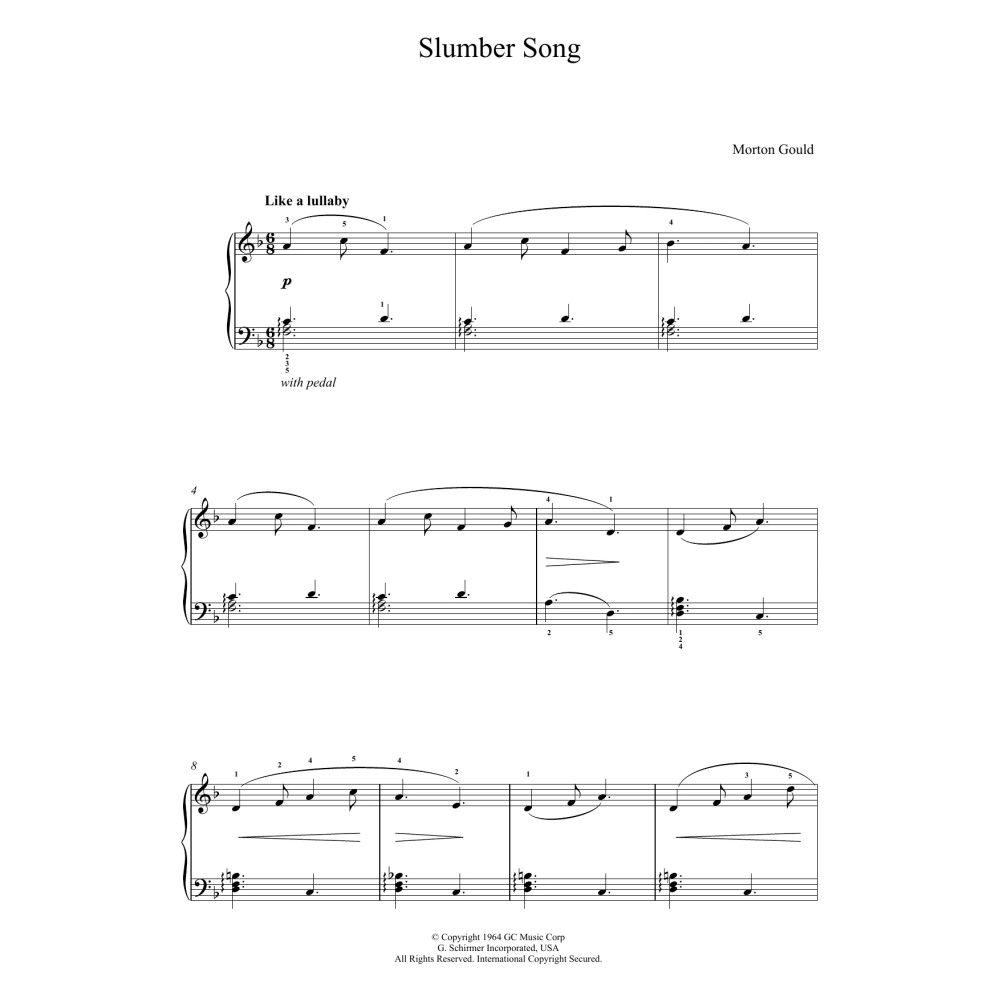 Slumber Song (From 'At The Piano')