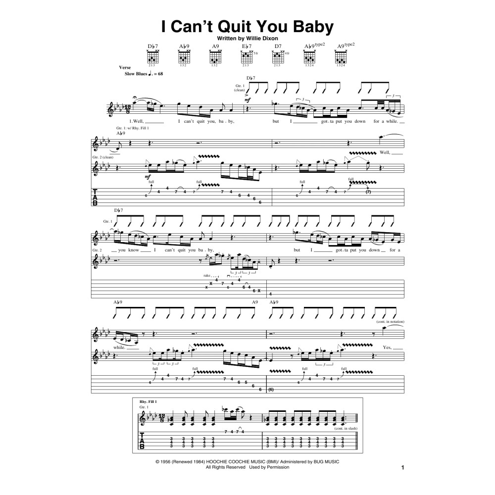 I Can't Quit You Baby