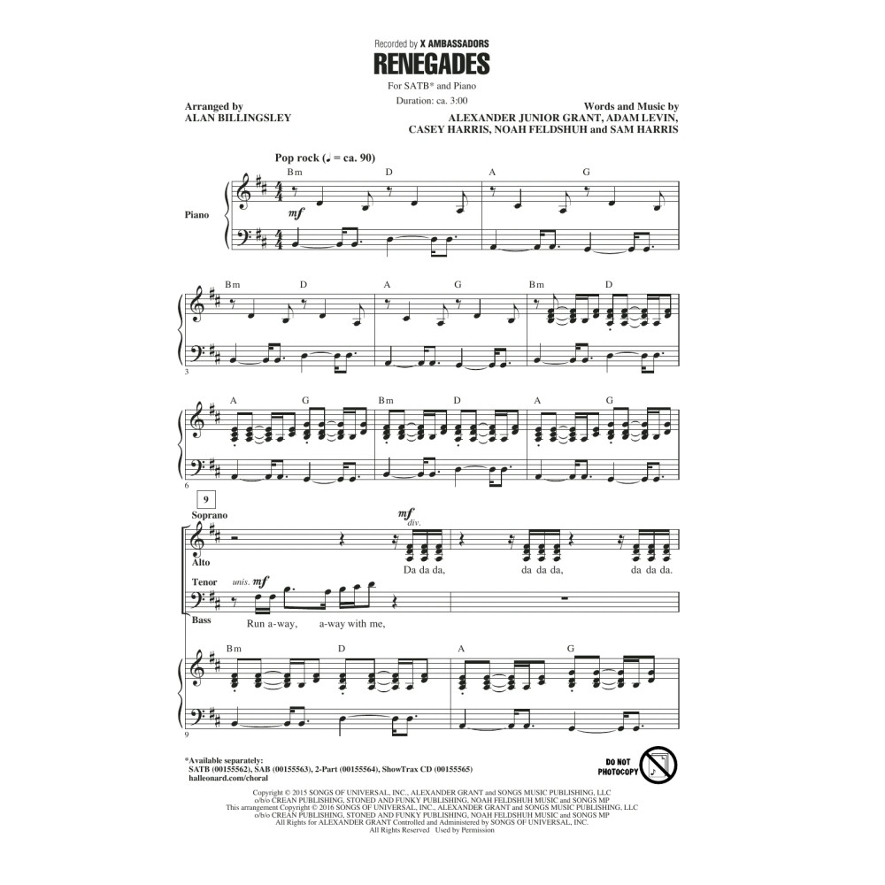Renegades (arr. Alan Billingsley)