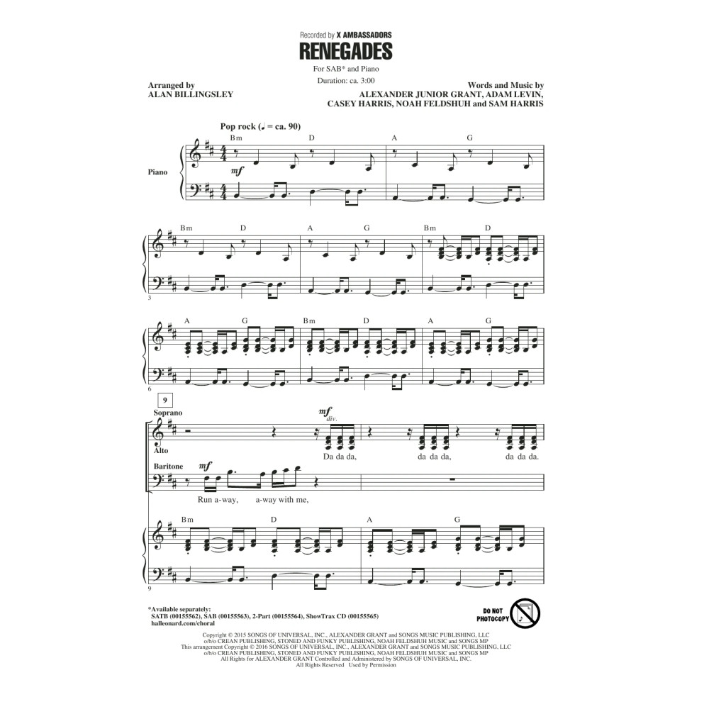 Renegades (arr. Alan Billingsley)