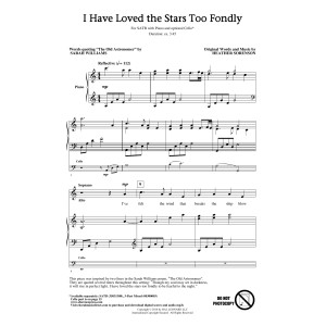 I Have Loved The Stars Too Fondly