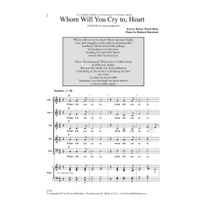 Whom Will You Cry To, Heart?