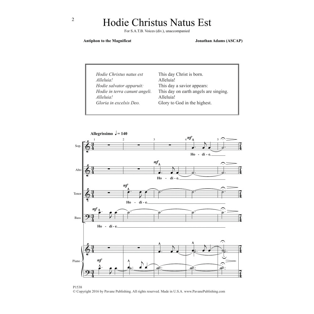 Hodie Christus natus est