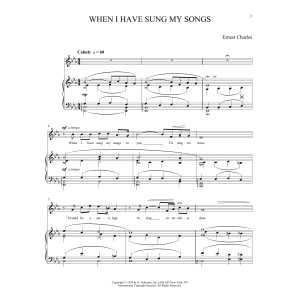 When I Have Sung My Songs