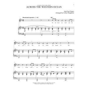 Across The Western Ocean (Five Sea Chanties, No. 3)