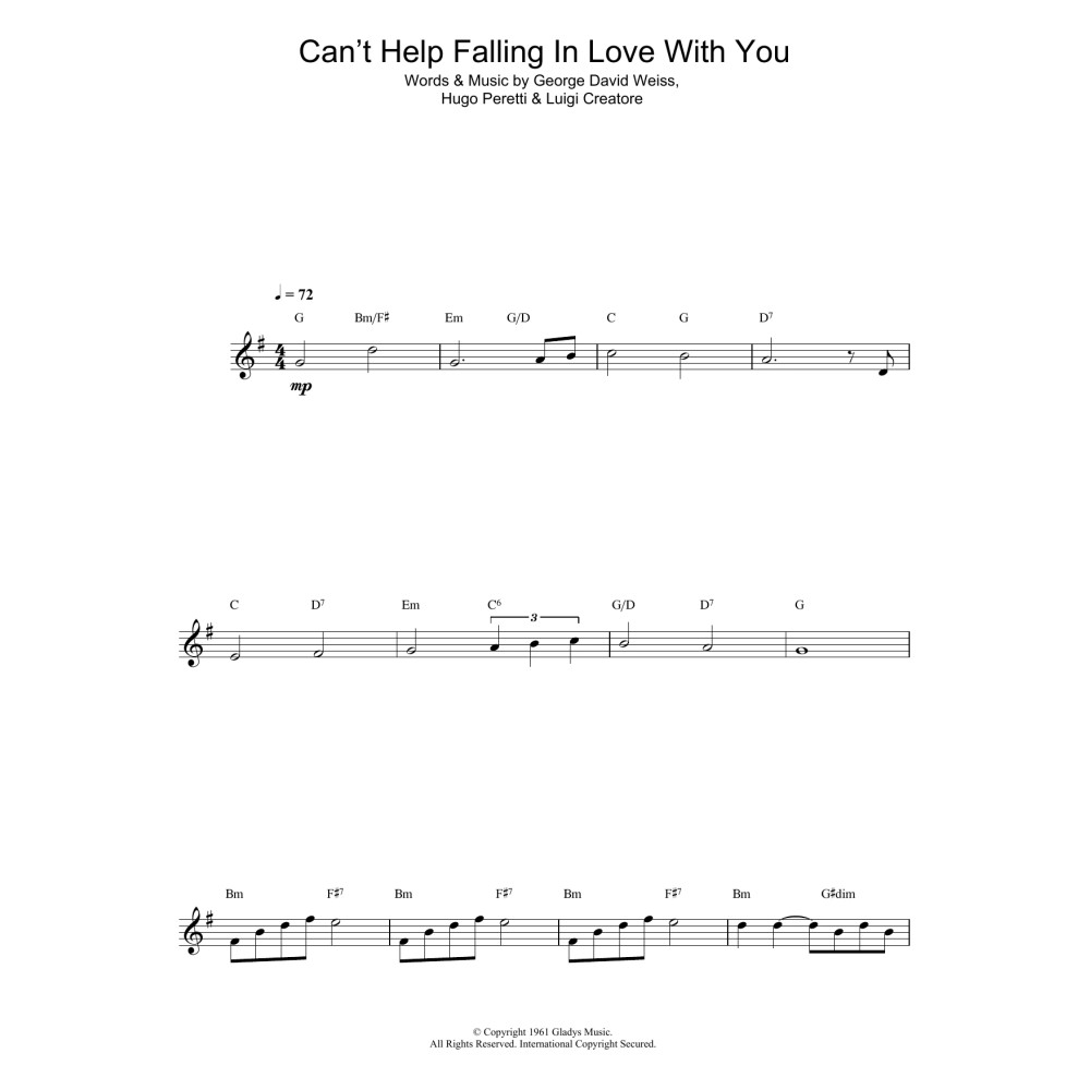 Can't Help Falling In Love