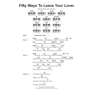 Fifty Ways To Leave Your Lover