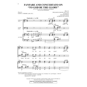 Fanfare And Concertato On "To God Be The Glory"