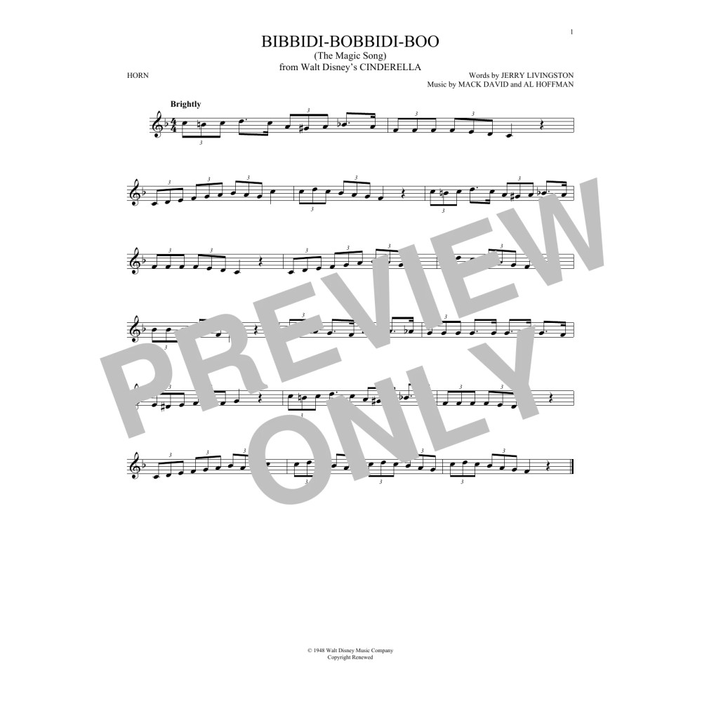 Bibbidi-Bobbidi-Boo (The Magic Song) (from Cinderella)