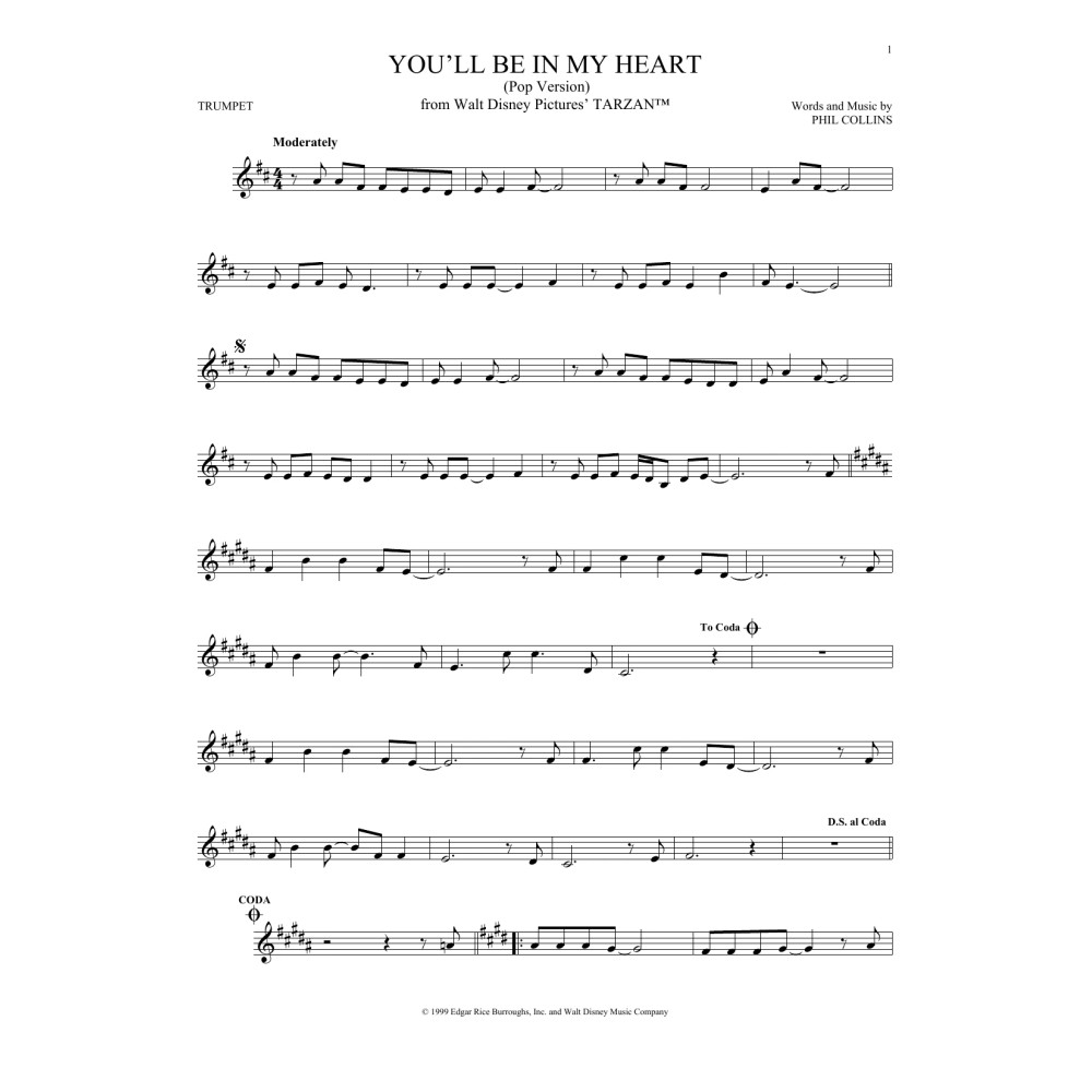 You'll Be In My Heart (Pop Version) (from Tarzan)