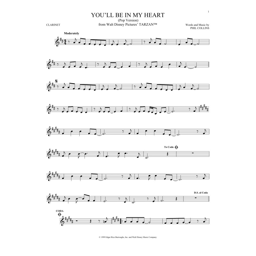 You'll Be In My Heart (Pop Version) (from Tarzan)