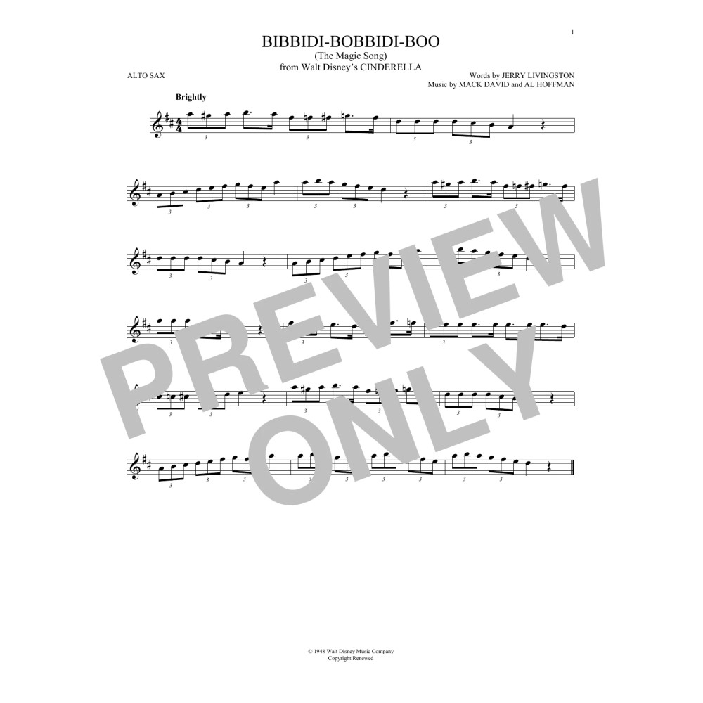 Bibbidi-Bobbidi-Boo (The Magic Song) (from Cinderella)