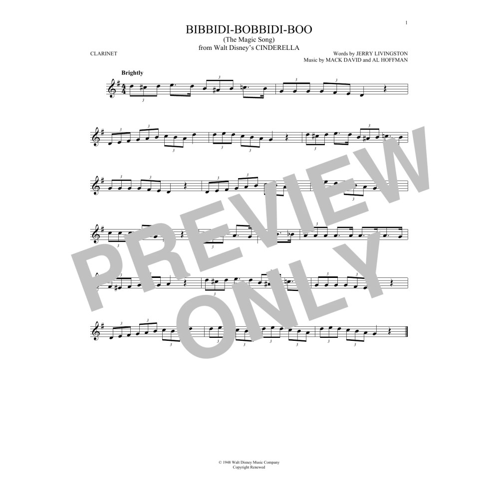 Bibbidi-Bobbidi-Boo (The Magic Song) (from Cinderella)