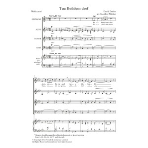 Tua Bethlem Dref (arr. Geoffrey Webber)