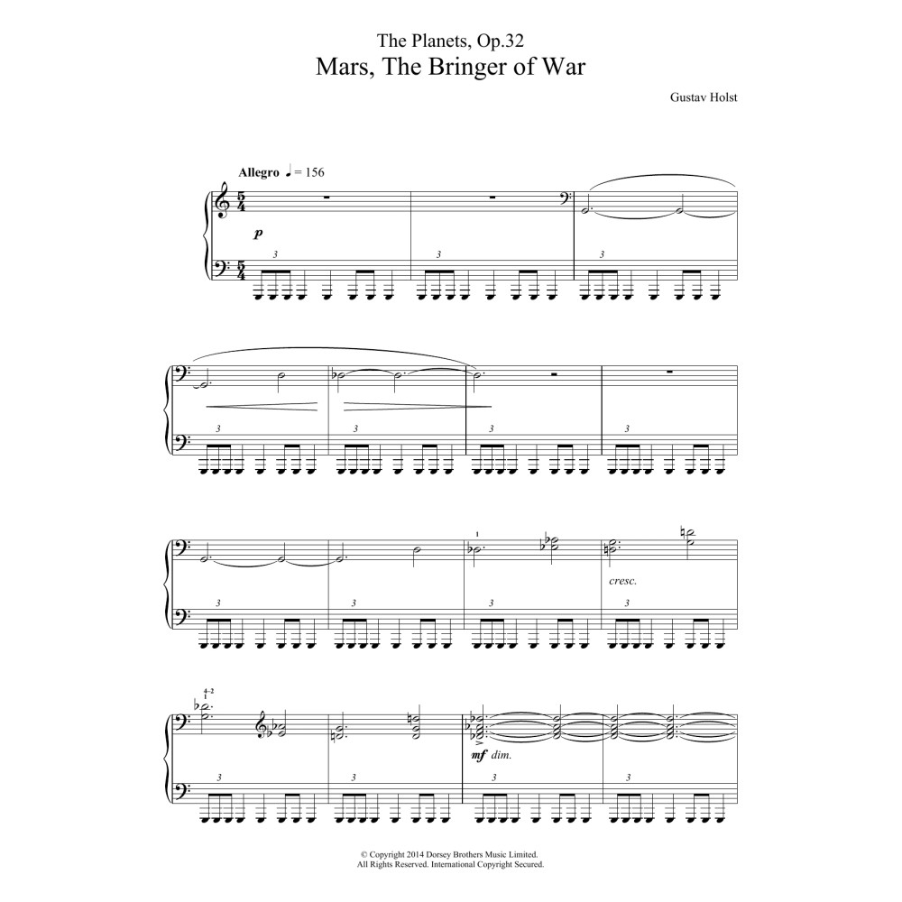 The Planets, Op. 32: Mars, the Bringer of War