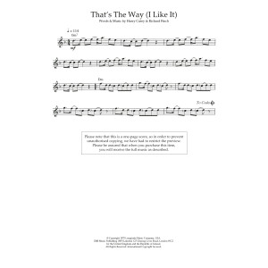 That's The Way (I Like It)