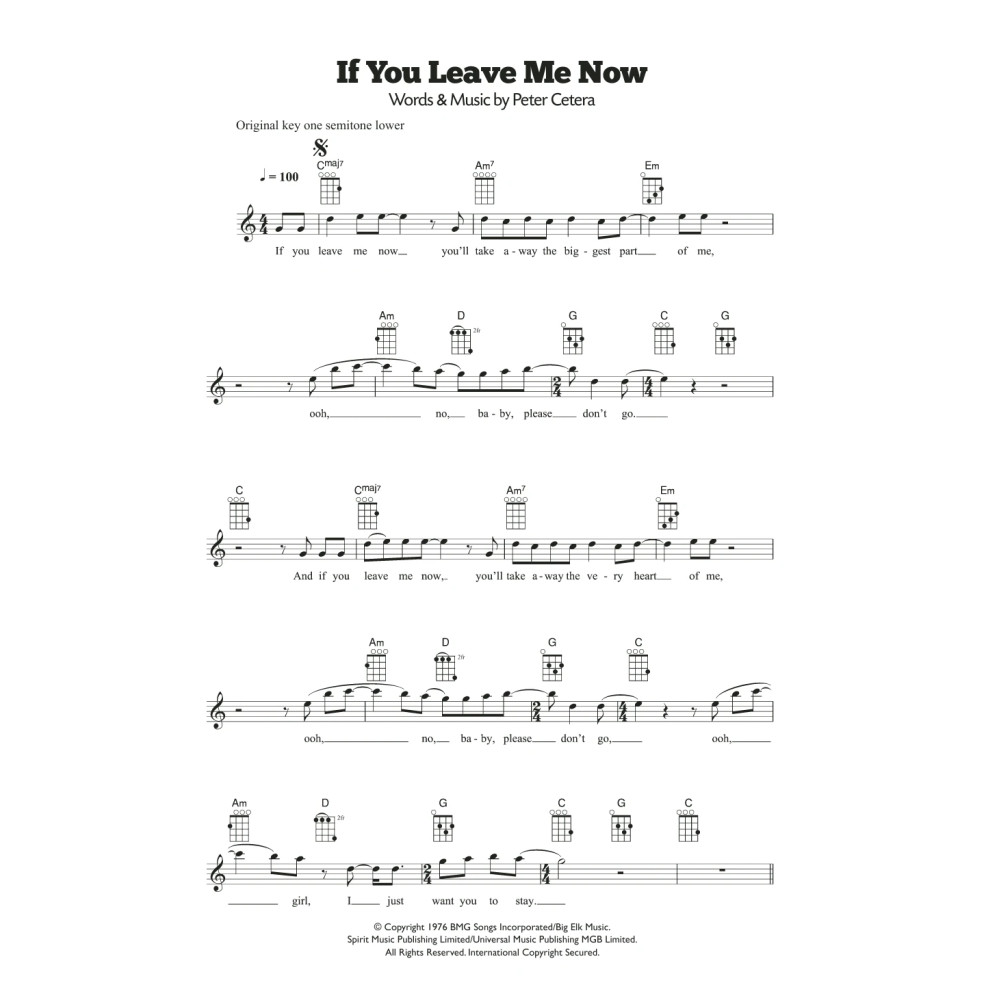 If You Leave Me Now