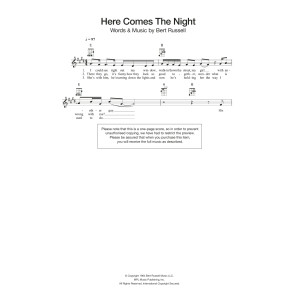 Here Comes The Night