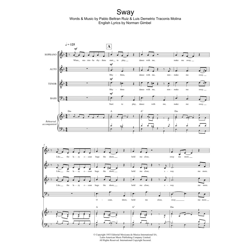 Sway (Quien Sera) (arr. Gitika Partington)