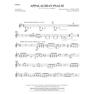 Appalachian Psalm - Fiddle