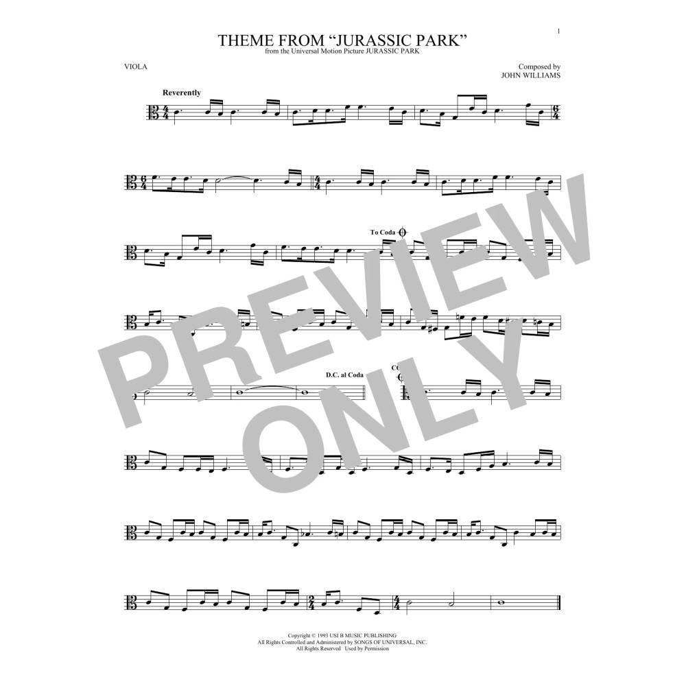 Theme From Jurassic Park