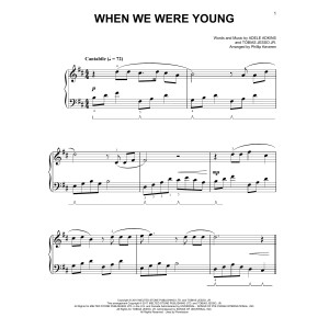 When We Were Young [Classical version] (arr. Phillip Keveren)