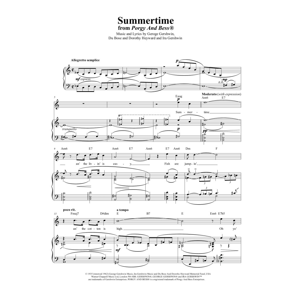 Summertime (from Porgy And Bess)