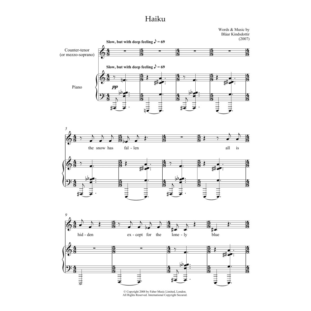 Haiku (counter-tenor and piano)