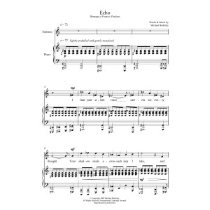 Echo: hommage a Francis Poulenc (for mezzo-soprano and piano)