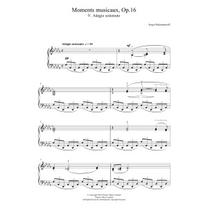 Moments musicaux Op.16, No.5 Adagio sostenuto