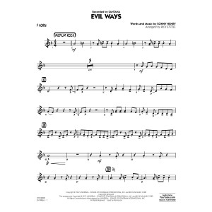 Evil Ways - F Horn