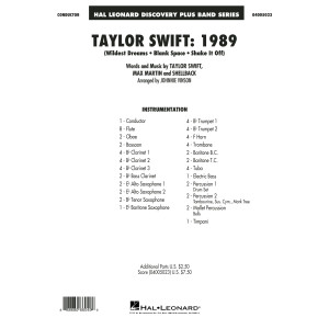 Taylor Swift: 1989 - Conductor Score (Full Score)