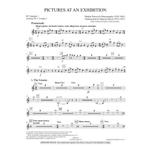Pictures at an Exhibition - Bb Trumpet Parts - Digital Only - Bb Trumpet 1 (sub. C Tpt. 1)