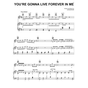 You're Gonna Live Forever In Me