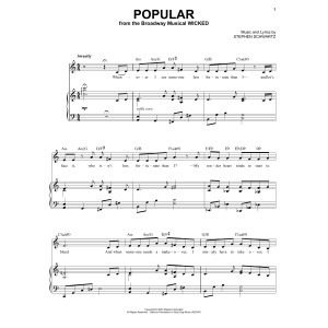 Popular (from Wicked)
