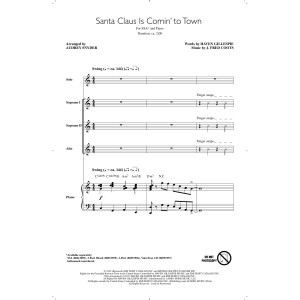 Santa Claus Is Comin' To Town (arr. Audrey Snyder)