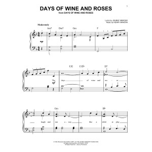 Days Of Wine And Roses