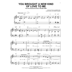 You Brought A New Kind Of Love To Me