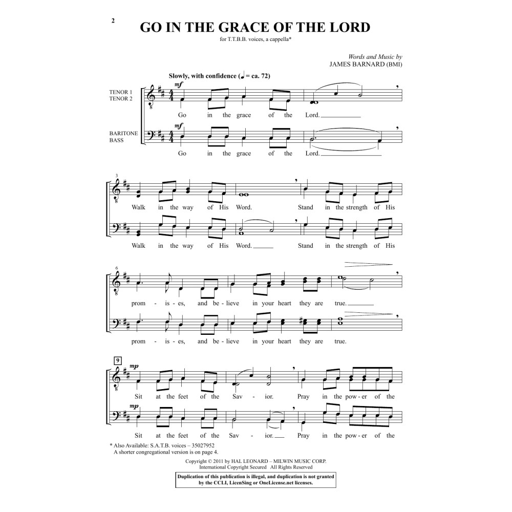 Go In The Grace Of The Lord