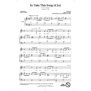 So Take This Song Of Joy