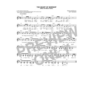 The Heart Of Worship (When The Music Fades)