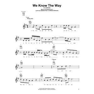 We Know The Way (from Moana)