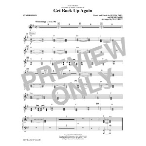 Get Back Up Again (from Trolls) (arr. Mac Huff) - Synthesizer